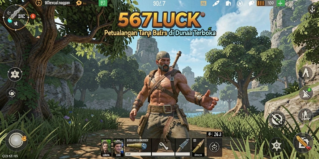 Screenshot utama 567LUCK menampilkan gameplay yang menakjubkan di dunia terbuka.