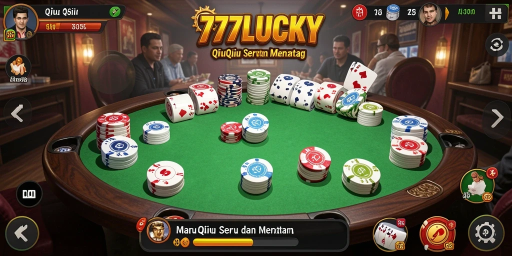 Screenshot gameplay QiuQiu di 777LUCKY menunjukkan aksi seru.