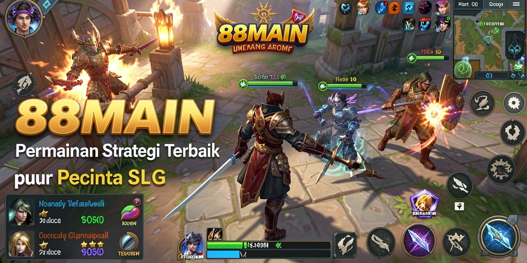 Tangkapan layar gameplay 88MAIN menampilkan strategi pertempuran yang mendalam.