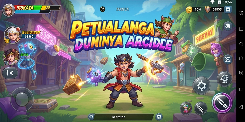 Tampilan permainan <strong>918KAYA</strong> yang penuh warna dan seru.