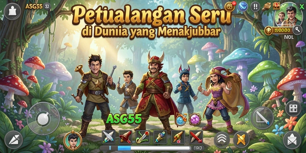 Tampilan gameplay ASG55 yang menakjubkan dan menarik.