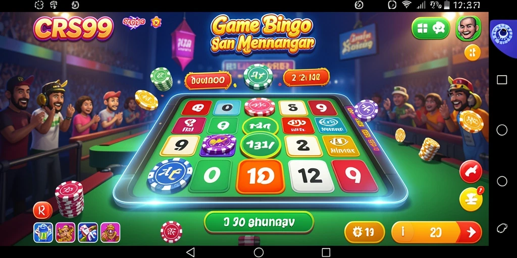 Tampilan seru dari gameplay Bingo di CRS99 yang menarik.