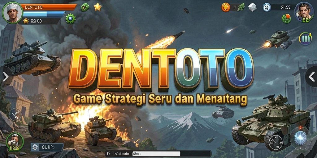 Screenshot gameplay DENTOTO dengan strategi mendebarkan dan tindakan seru.