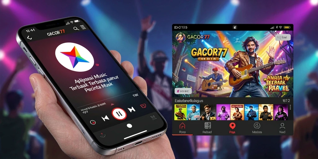 Screenshot gameplay GACOR77 yang menampilkan serunya bermain musik.