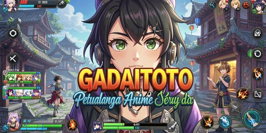 Tampilan gameplay GADAITOTO dengan karakter Anime yang menakjubkan.