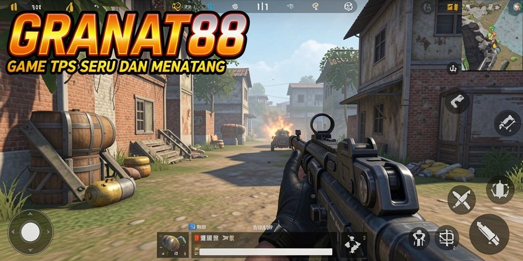 Gameplay seru dari GRANAT88 dalam aksi pertempuran TPS.