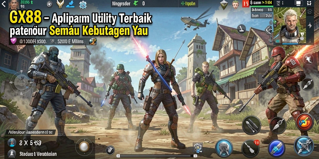 Tangkapan layar GX88 menampilkan antarmuka pengguna yang sederhana dan fungsional.