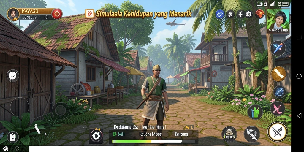 Tampilan gameplay KAYA33 dengan karakter dan interaksi yang seru.
