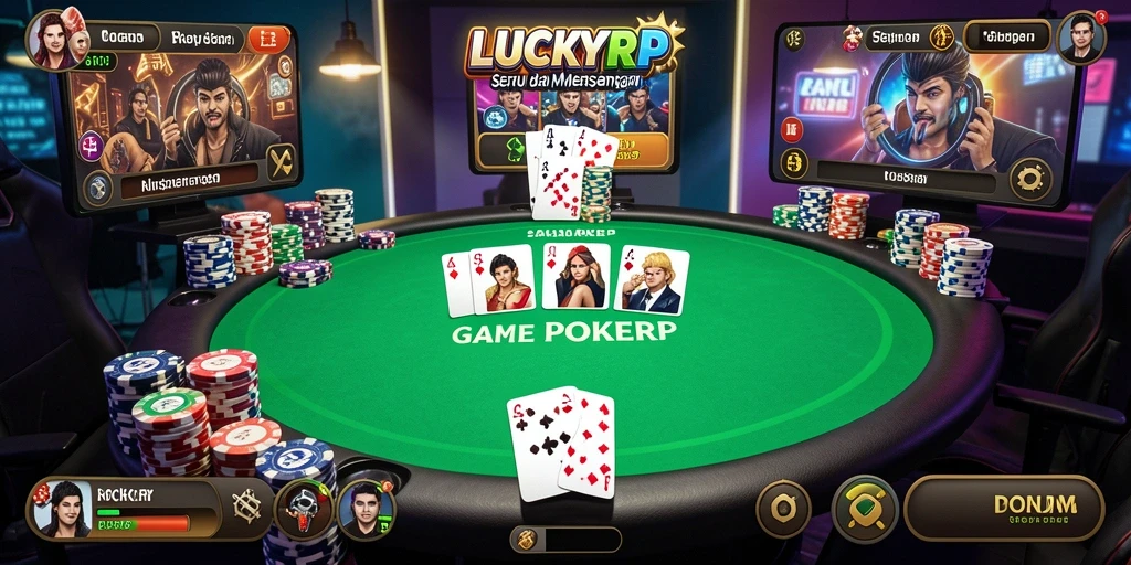 Tampilan gameplay yang seru dan kompetitif dari LUCKYRP.