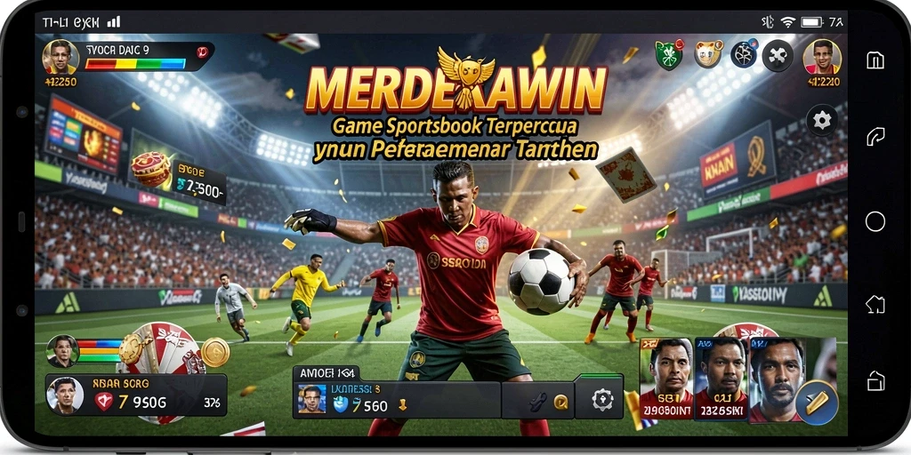 Tampilan menarik dari gameplay Sportsbook MERDEKAWIN.