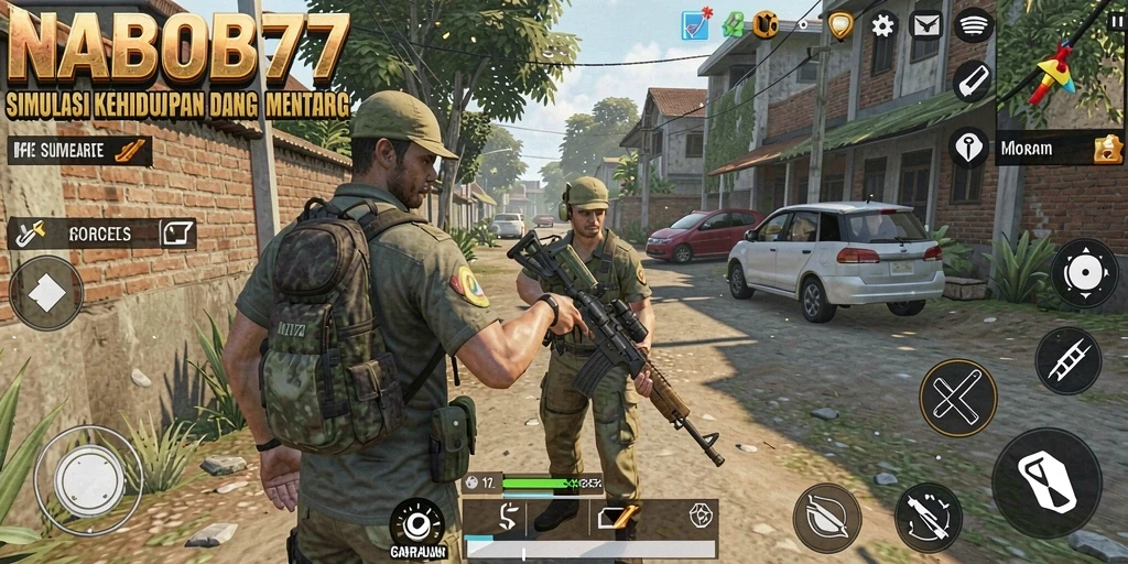 Screenshot NABOB77 menunjukkan momen seru dalam gameplay simulasi kehidupan.