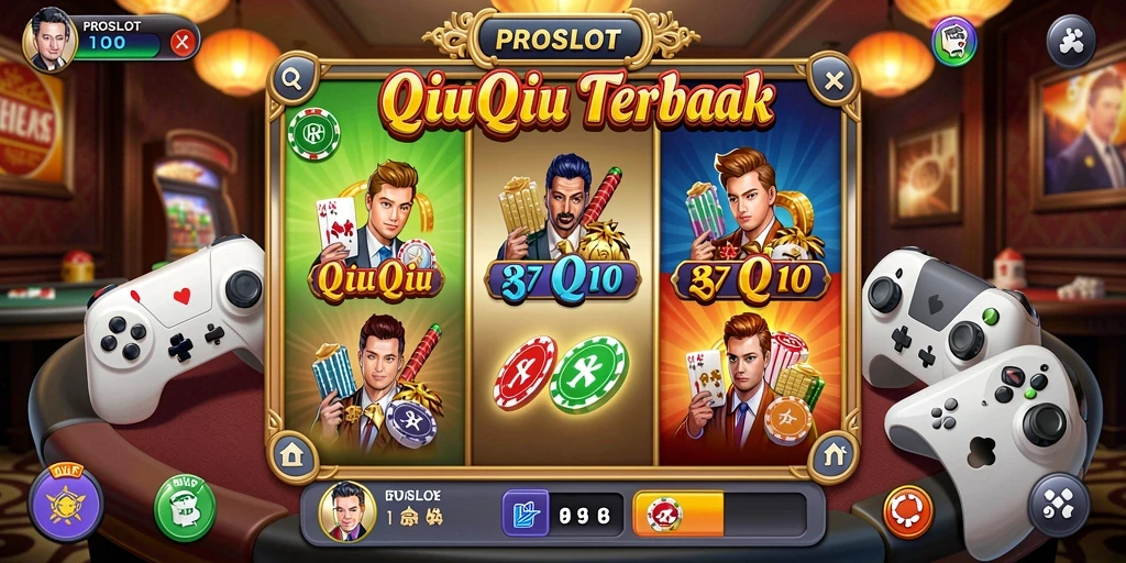 Tampilan menarik gameplay QiuQiu di PROSLOT.