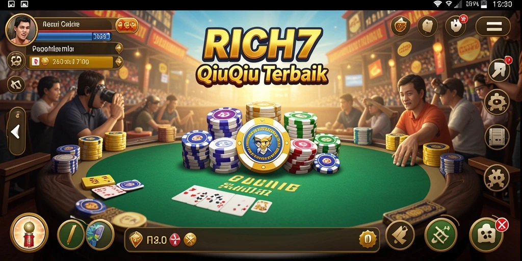 Tampilan gameplay QiuQiu yang menarik di RICH7.
