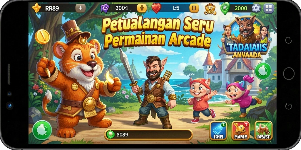 Tampilan gameplay RR89 yang seru dengan berbagai tantangan menarik.