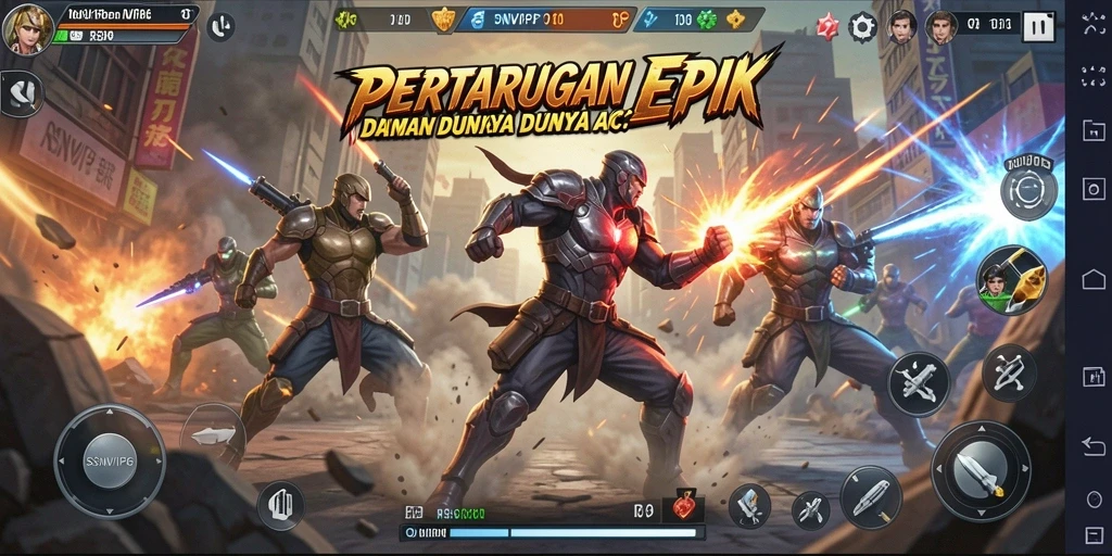 Tampilan gameplay RSNVIP6 yang menegangkan saat pertarungan berlangsung.