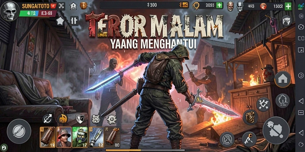 Tampilan permainan SUNGAITOTO dengan suasana menegangkan.