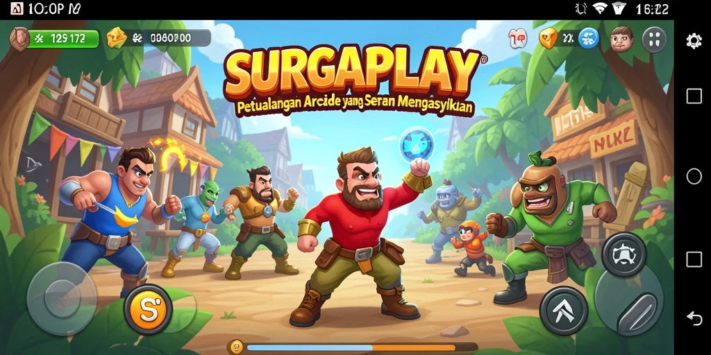 Tampilan gameplay <strong>SURGAPLAY</strong> yang penuh warna dan menarik.