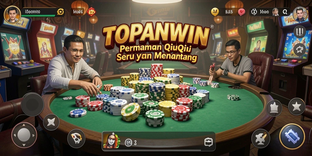 Gambaran menegangkan dari gameplay QiuQiu di TOPANWIN.
