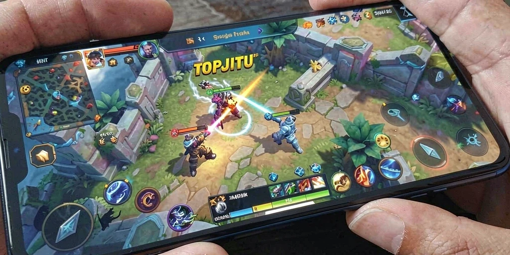 Gameplay TOPJITU yang seru dan penuh strategi.